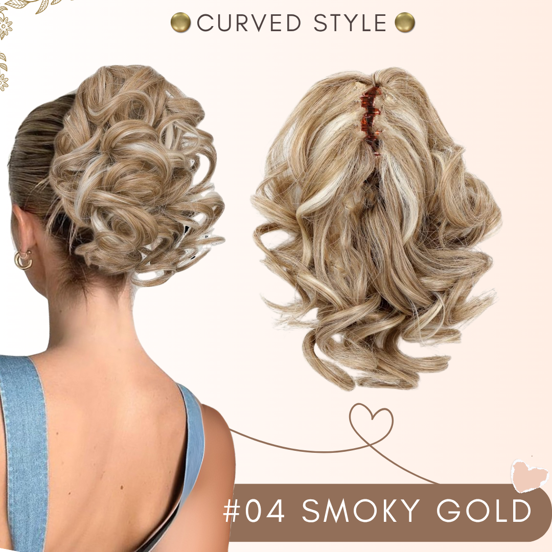 Flysmus® Short Ponytail Hair Extension Claw Clip