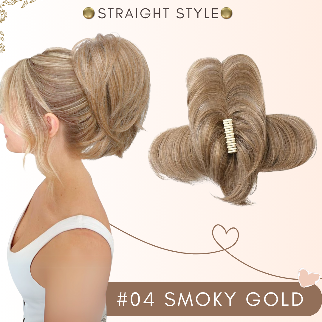 Flysmus® Short Ponytail Hair Extension Claw Clip