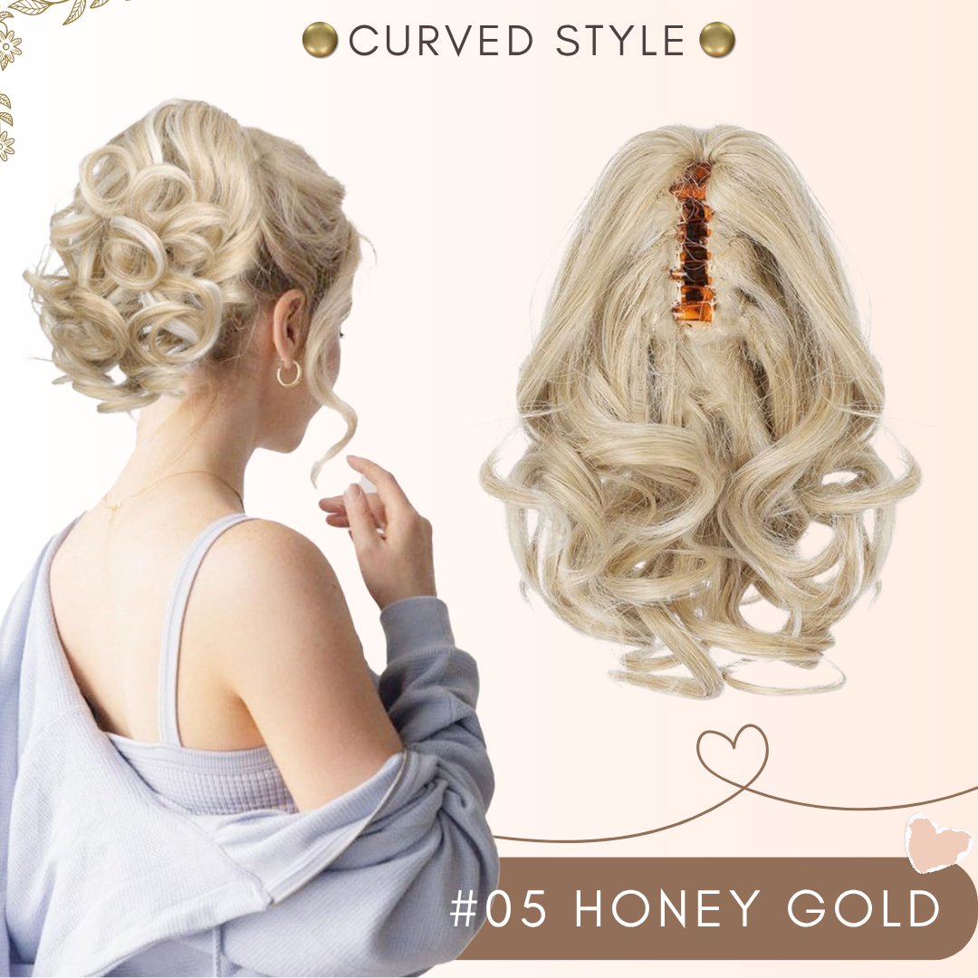 Flysmus® Short Ponytail Hair Extension Claw Clip