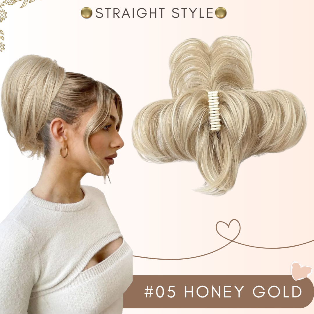 Flysmus® Short Ponytail Hair Extension Claw Clip