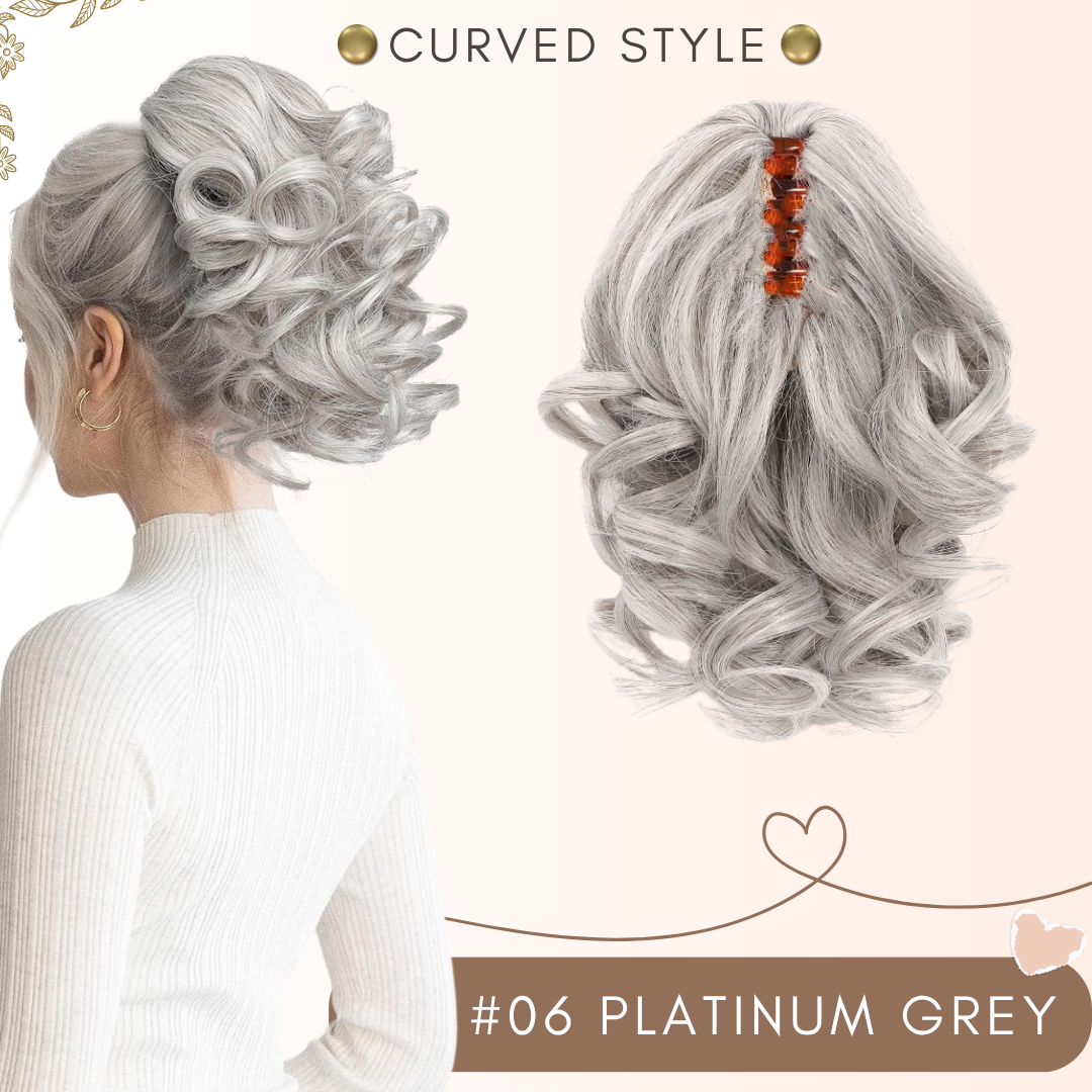 Flysmus® Short Ponytail Hair Extension Claw Clip