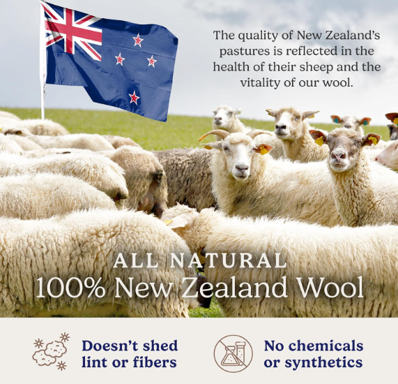 Cozycache Natural Fabric Softener Laundry Wool Dryer Balls