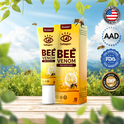 ✨ flysmus® Collagen+ Bee Venom Wake Up Eye Cream 🇺🇸 Made in USA