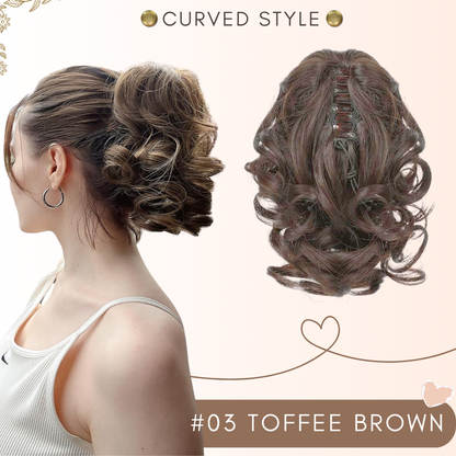 Flysmus® Short Ponytail Hair Extension Claw Clip