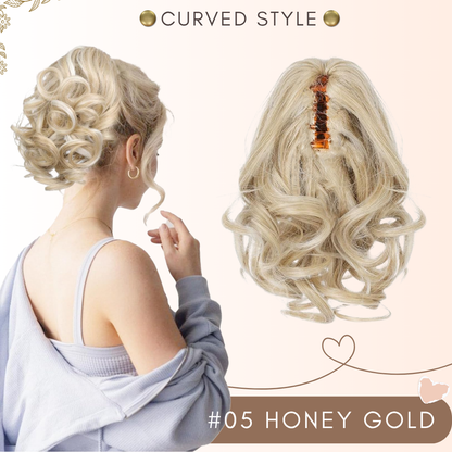 Flysmus® Short Ponytail Hair Extension Claw Clip