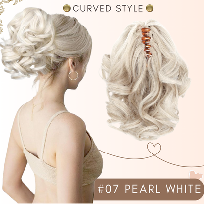 Flysmus® Short Ponytail Hair Extension Claw Clip