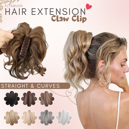 Flysmus® Short Ponytail Hair Extension Claw Clip
