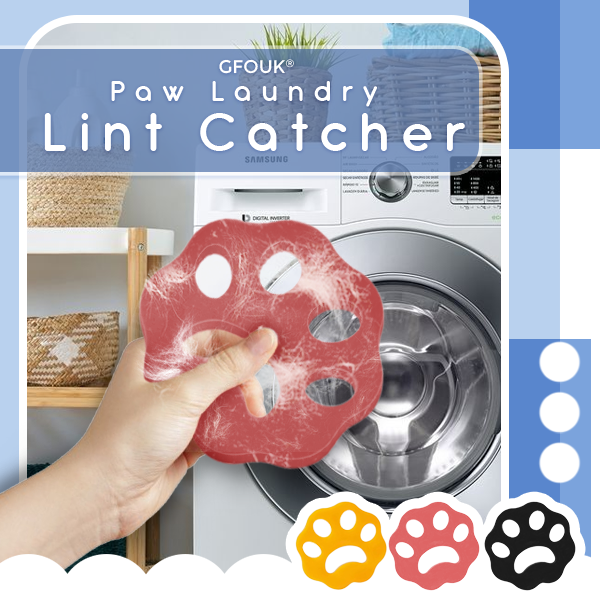 🐾 GFOUK® Paw Laundry Lint Catcher 🇺🇸 Made in USA